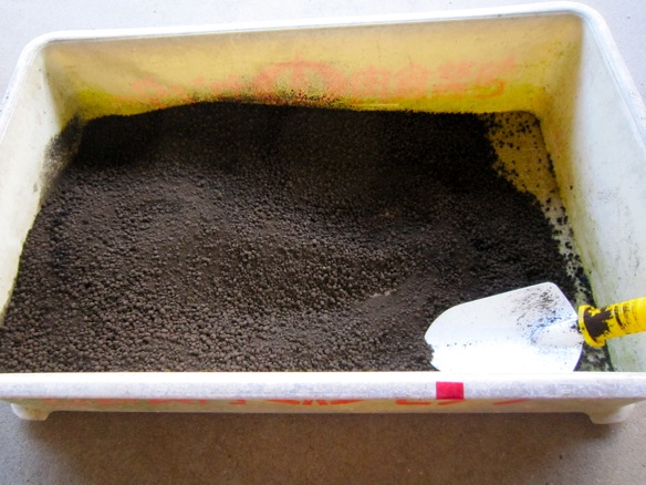 使用する乾燥黒土