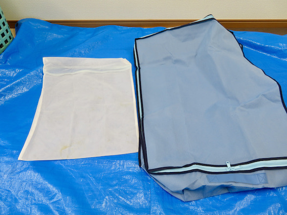 コバエ防止に役立つ洗濯ネットと布団保管カバー